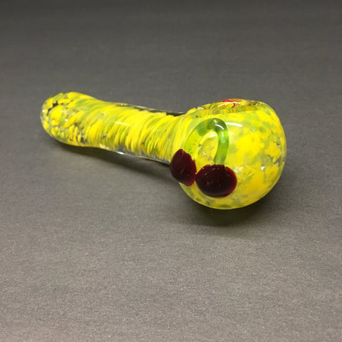 Yellow Fritz Double Cherry Tube Hand Pipe