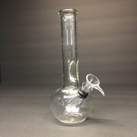 9" Round-Base Bong With Slide & Ice Pinch
