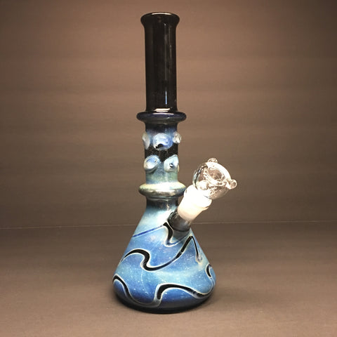12"  Marbles Hypnosis Bong (Midnight Blue)