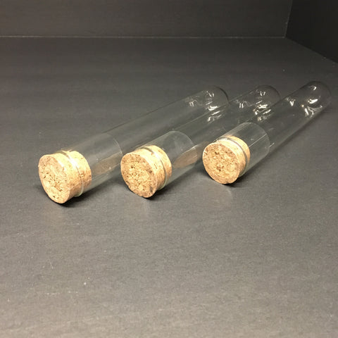 Glass Vial With Cork 1/8th